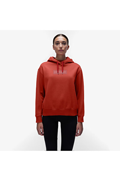 Napapijri Γυναικείο κόκκινο φούτερ με λογότυπο B-Box H W