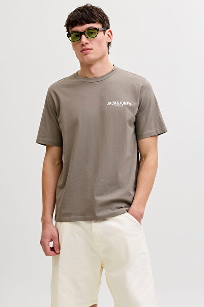 Jack & Jones Ανδρικό μπλουζάκι με στάμπα στο στήθος και κοντό μανίκι - Όσκαρ