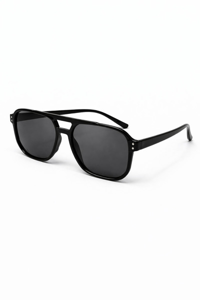 BAYDUK Lurex Black Smoked Glass Unisex Sunglasses