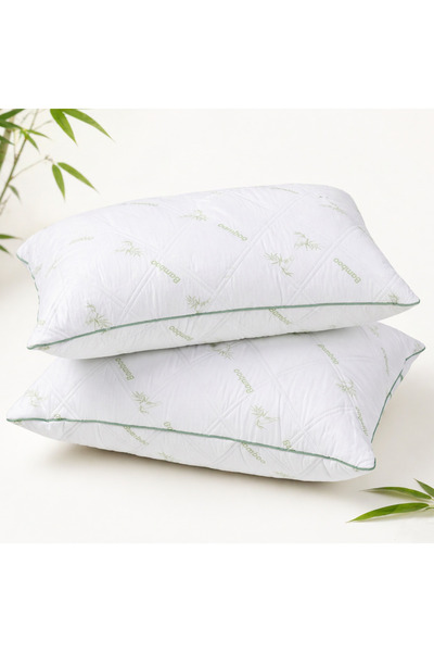 Meltem Σετ 2 Μαξιλαριών 50x70 εκ., Μαλακής Υφής Καπιτονέ Μικροΐνες, Γέμιση απ...