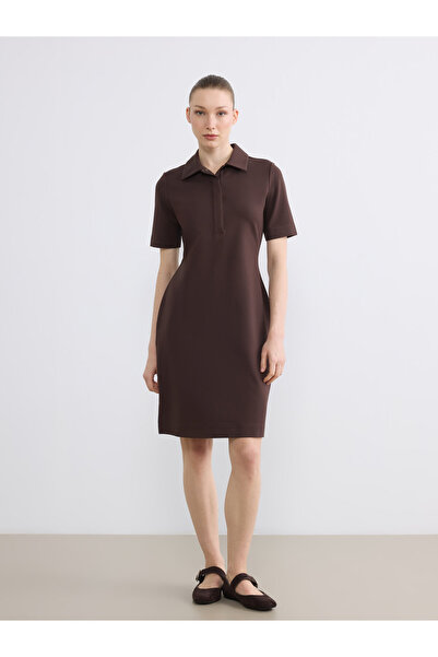 LC Waikiki Polo Collar Mini Dress