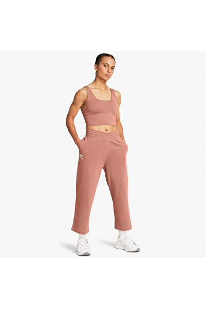 Under Armour Rival Terry Crop Kadın Pembe Günlük Eşofman Altı