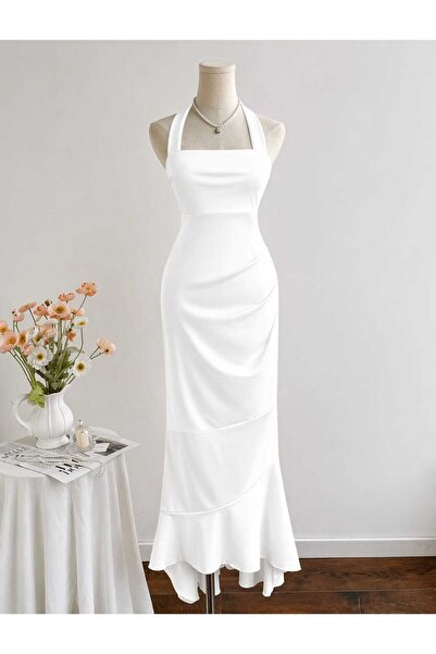 Bracha Μάξι φόρεμα με δέσιμο στο λαιμό και βολάν