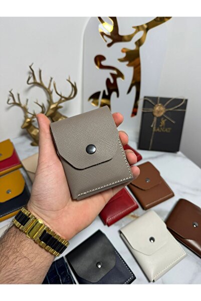 SANAT 100% Γνήσιο Crazy Leather Χειροποίητο Μινιμαλιστικό Πορτοφόλι - Πορτοφό...