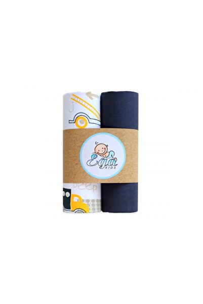 EgaKids Set 2 scutece din bumbac 60x80 cm Dark Grey
