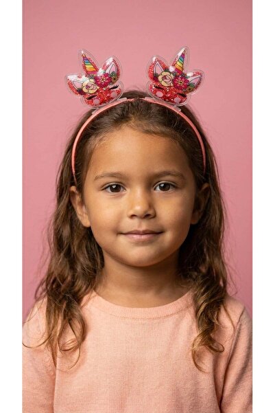 Katia&Bony Κοριτσίστικο 3D Μονόκερος με Γκλίτερ Ροζ Κορώνα
