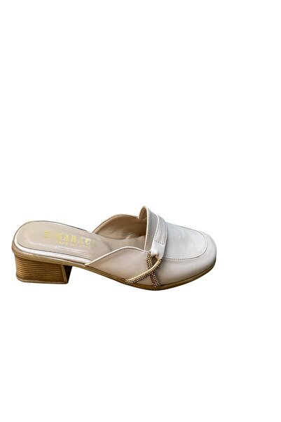 Karaca Γυναικείες πέτρινες παντόφλες με κλειστό τακούνι