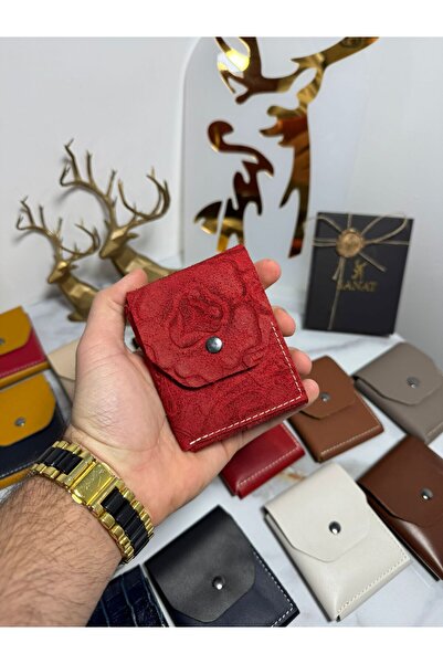 SANAT 100% Γνήσιο Crazy Leather Χειροποίητο Μινιμαλιστικό Πορτοφόλι - Πορτοφό...