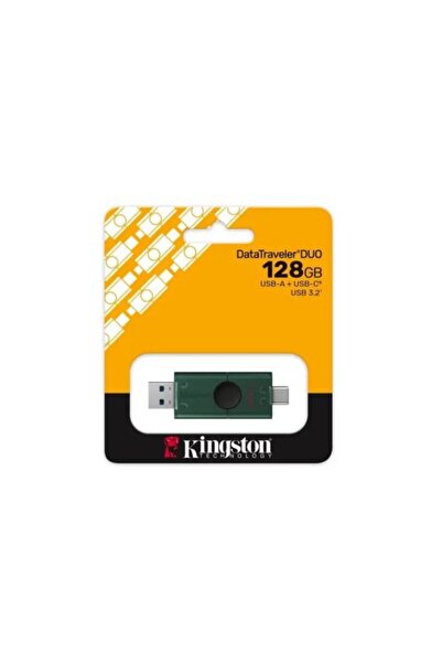 Kingston Στικάκι USB 128GB DataTraveler Duo G2 USB + Type-C 3.2 Μαύρο/Πράσινο...