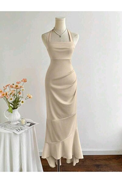 Bracha Μάξι φόρεμα με δέσιμο στο λαιμό και βολάν