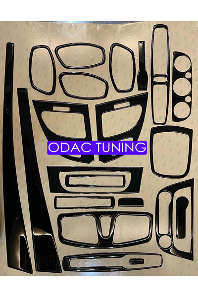 ODAC TUNING طقم تزيين كونسول رينو فلوينس باللون الأسود اللامع (ناقل حركة أوتو...