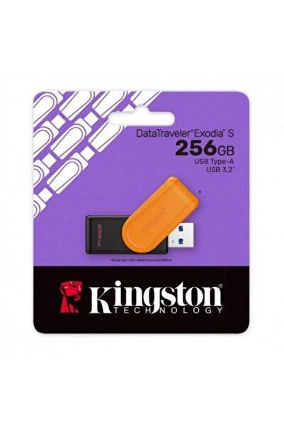Kingston Στικάκι USB 256GB DataTraveler Exodia S USB 3.2 Μαύρο/Πορτοκαλί EU (...