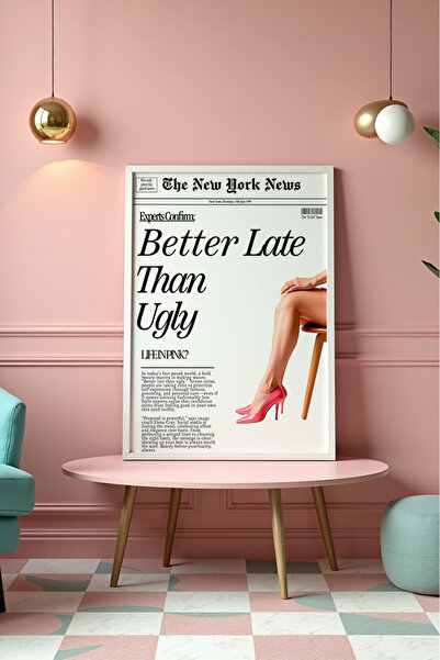 Esci Design Τραπέζι με λευκό πλαίσιο - Ροζ Τραπέζι - Τραπέζι Tiktok - Τραπέζι...