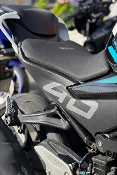 Banxtre CF MOTO 450SR için Gri Renk Orijinal 40 Yazılı Sticker Etiket Seti (2...