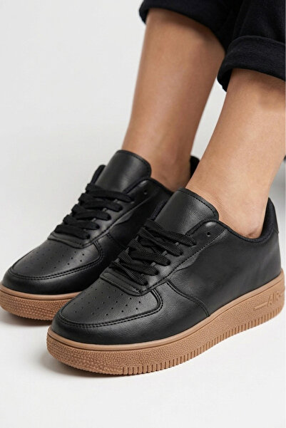 TOFİSA Γυναικεία Αθλητικά Παπούτσια Μαύρα Tan AIR - 27477-BLACK-TAN