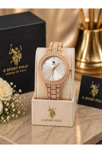 G Sport POLO Simple and Stone Detailed Women's Wristwatch (Special for Mother...