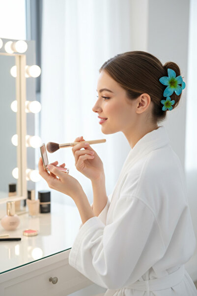 KANİNCHEN Γυναικεία κλιπ μαλλιών με πόρπη από λουλούδια λωτού 3 τεμαχίων, πολ...