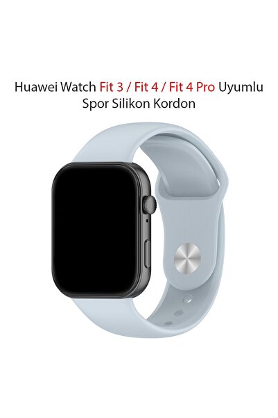 Dexmon Huawei Watch Fit 3 / Fit 4 / Fit 4 Pro Uyumlu 22mm Silikon Kordon Kayı...