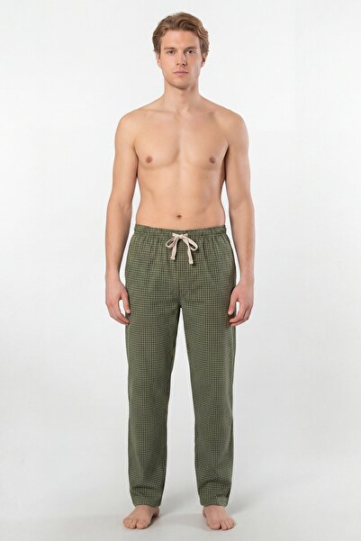 Cacharel Ανδρικές καρό υφαντές πιτζάμες με μονό παντελόνι, 95% βαμβάκι, 5% ελ...