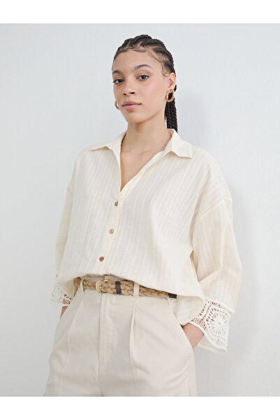 LC Waikiki Cămașă de damă supradimensionată Dobby