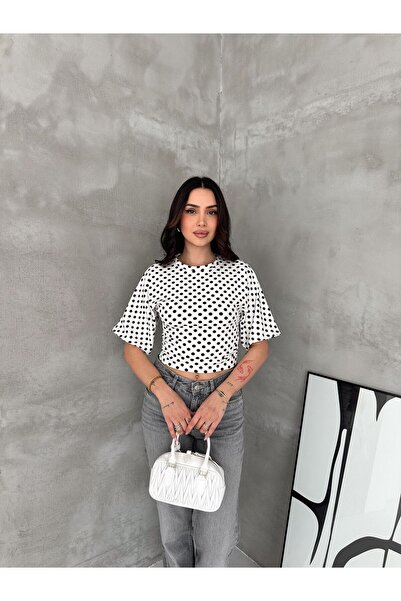 Noa&Noa Κοντομάνικη μπλούζα πουά