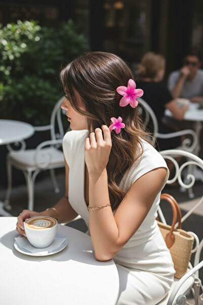 KANİNCHEN Γυναικεία κλιπ μαλλιών με πόρπη από λουλούδια λωτού 3 τεμαχίων, πολ...