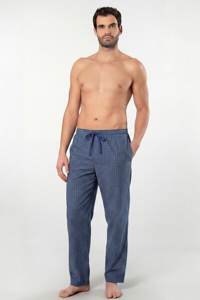 Cacharel Ανδρικές καρό υφαντές πιτζάμες με μονό παντελόνι, 95% βαμβάκι, 5% ελ...