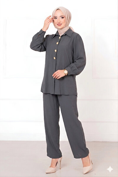 QUBERZ Set dublu cu mâneci în antracit și negru - Combinație elegantă pentru ...