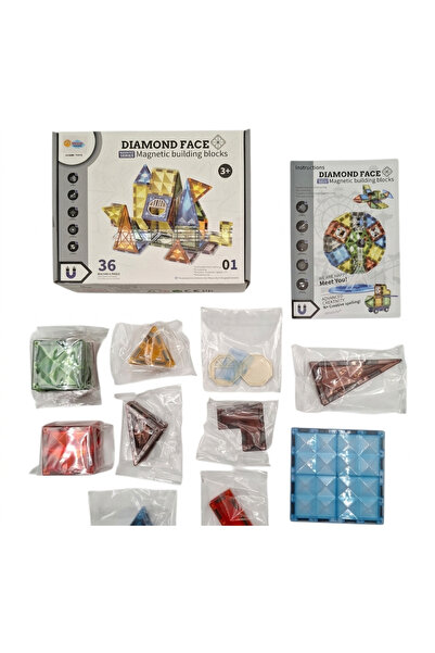sfs elektrik 36 Pieces Magnetic Blocks in Box