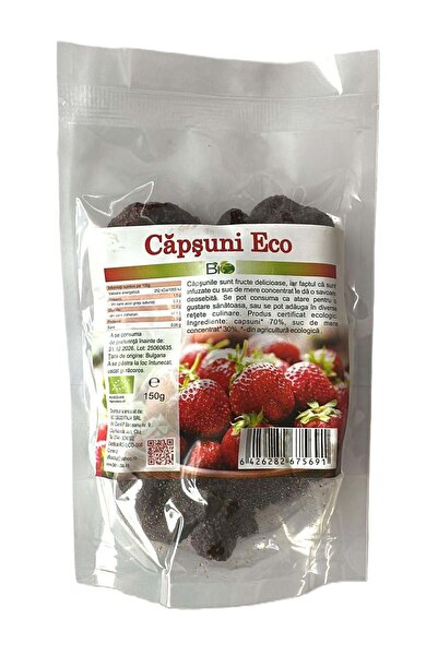 Biovicta Φράουλες γλυκασμένες με χυμό μήλου, Βιολογικές 150γρ