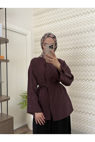NEIRO BUTİK Kolları Düğmeli Tunik