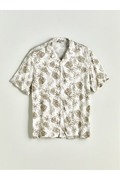 LC Waikiki Regular Fit Short Sleeve Patterned Men's Shirt