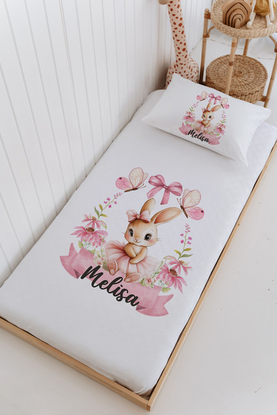 Lilabio İsme Özel %100 Pamuk Bebek Ve Çocuk Tek Kişilik 165 X 225 Cm Pike Tak...