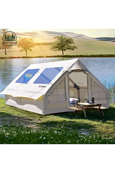 ozbience 12 Kişilik 4 Mevsim Su Geçirmez Büyük Pencereli Kamp Çadır 400x300x2...
