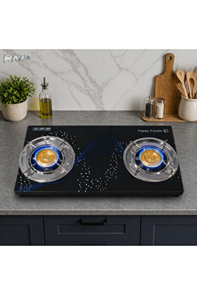 Razo Φορητή εστία υγραερίου με 2 εστίες, Ηλεκτρική ανάφλεξη, Ανεξάρτητος έλεγ...