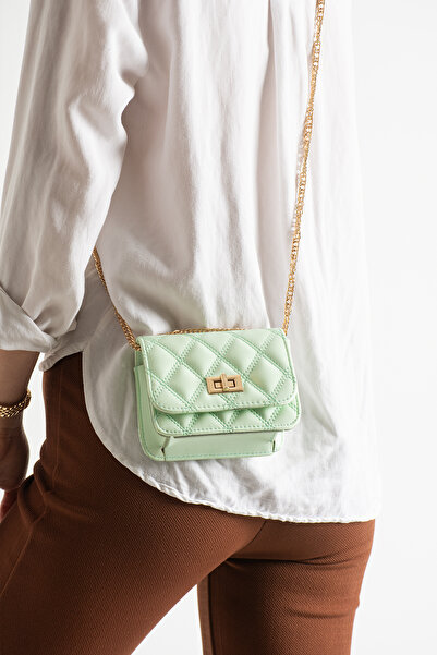 Adox Çanta ABIGAIL MODEL ΜΙΝΙ ΠΡΑΣΙΝΗ ΤΣΑΝΤΑ ΧΕΡΙΟΥ ΚΑΙ ΩΜΟΥ ΓΙΑ ΓΥΝΑΙΚΕΣ