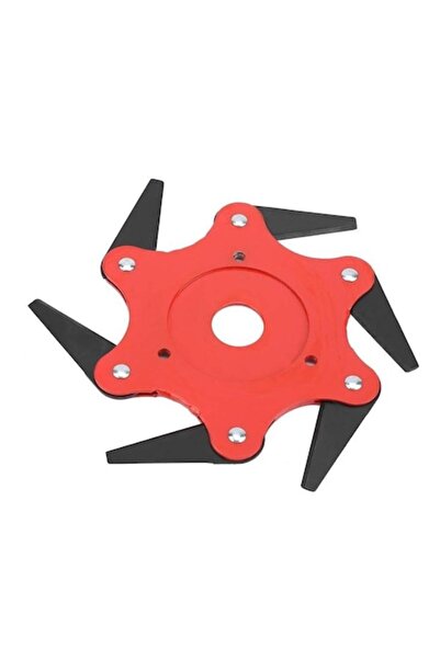 OEM Λεπίδα χλοοκοπτικής μηχανής με 6 δόντια, Μεταλλική, 60mm, Κόκκινο/Μαύρο