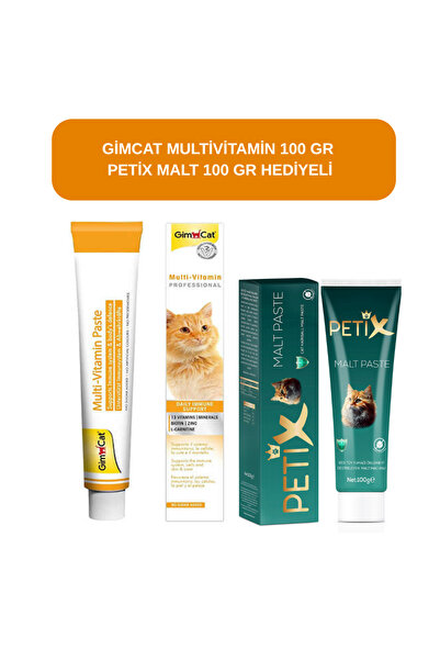 Gimcat Multivitamin Kedi Macunu ( Petix Malt 100 Gr Hediyeli )