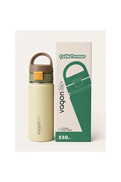 Vagonlife Vgn-1110 550 ml Steel Thermos Beige