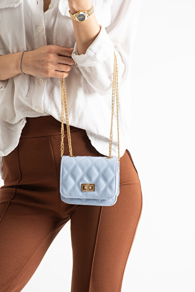 cocy-col LİNDE MODEL MINI BABY BLUE ΓΥΝΑΙΚΕΙΑ ΤΣΑΝΤΑ ΧΕΡΙΟΥ ΚΑΙ ΩΜΟΥ
