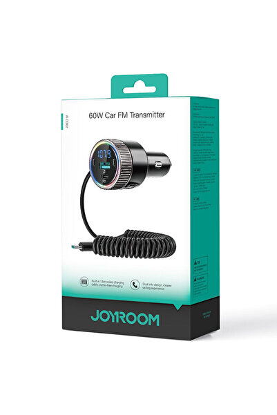 AUDIOX Joyroom (CCB 02) » Διαμορφωτής FM/Φορτιστής Αυτοκινήτου, PD 48W, 1 xUS...