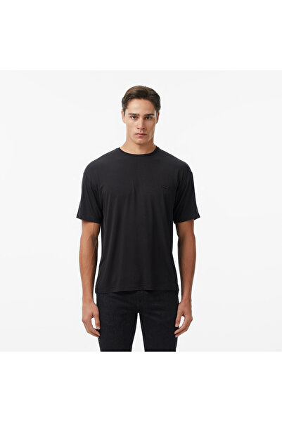 Lacoste Erkek Relaxed Fit Bisiklet Yaka Siyah T-Shirt