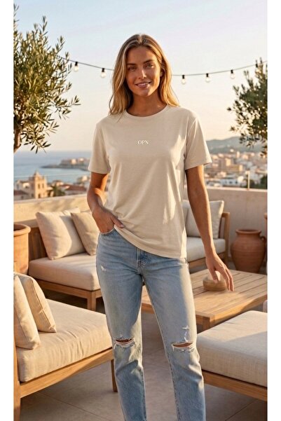 BEYAZTOPTAN Γυναικείο μπλουζάκι από ύφασμα Modal με οβάλ κόψιμο - Άνετο καθημ...