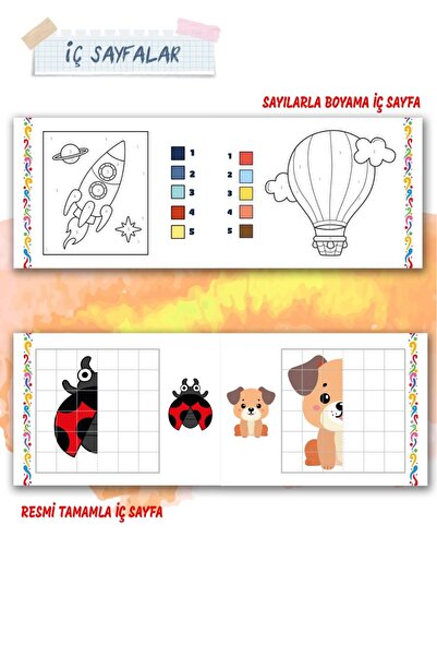 Harika Çocuk Yayınları Mimo ile Öğreniyorum 3 - 6 Yaş Okul Öncesi Etkinlik Seti 8 Kitap Eğitici Aktivite Kitapları
