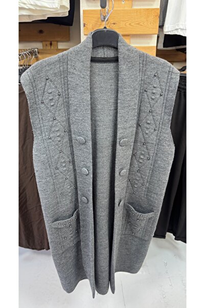 İmran Triko τυπικό μέγεθος πλεκτό γιλέκο μητέρας