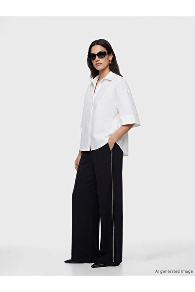 LC Waikiki Vizyon New Season Women's Stone Pants with Elastic Waist