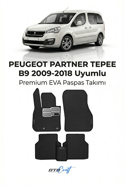 OTOCRAFT Peugeot Partner Tepee B9 Panelvan (2009-2018) Araca Özel 3D Havuzlu ...
