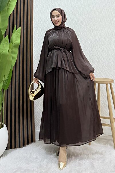 Lamia Giyim Venice Yoryo Takım Acı Kahve