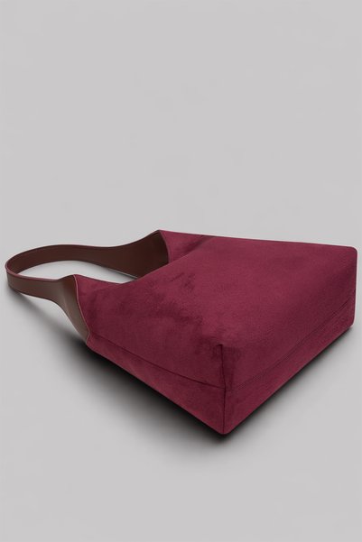 Housebags حقيبة كتف هدسون - تصميم منظم، لون أحمر كلاريت عتيق