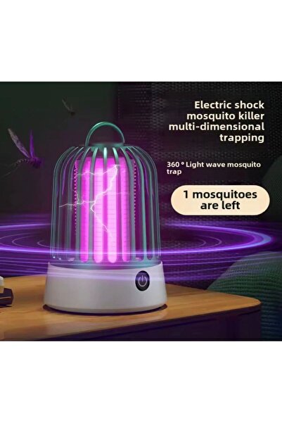 Wokai Şarjlı 5 W Sivrisinek Öldürme Lambası Ultraviyole Elektrikli Sivrisinek...